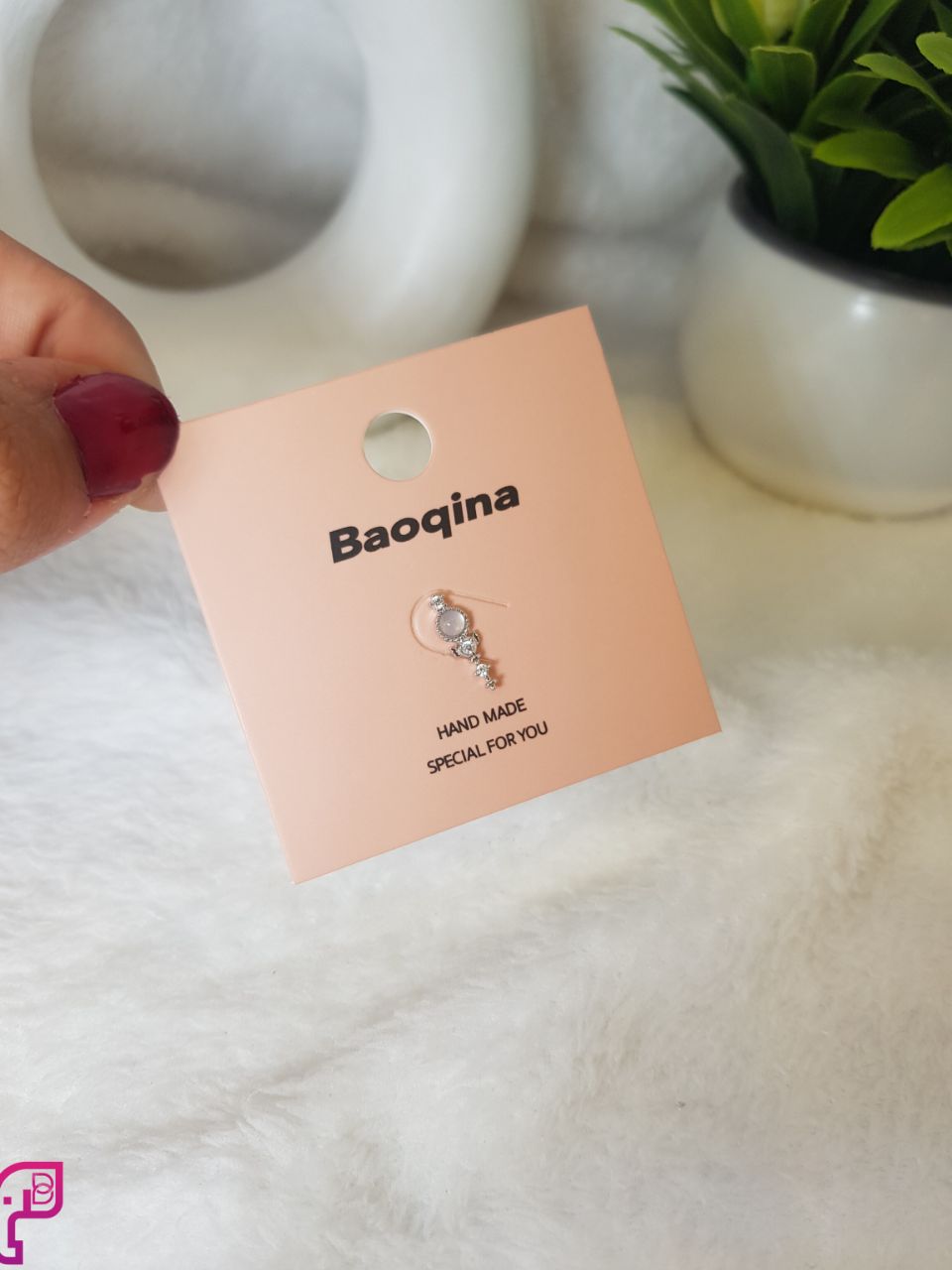 Gold-Plated Chain Stud Earrings