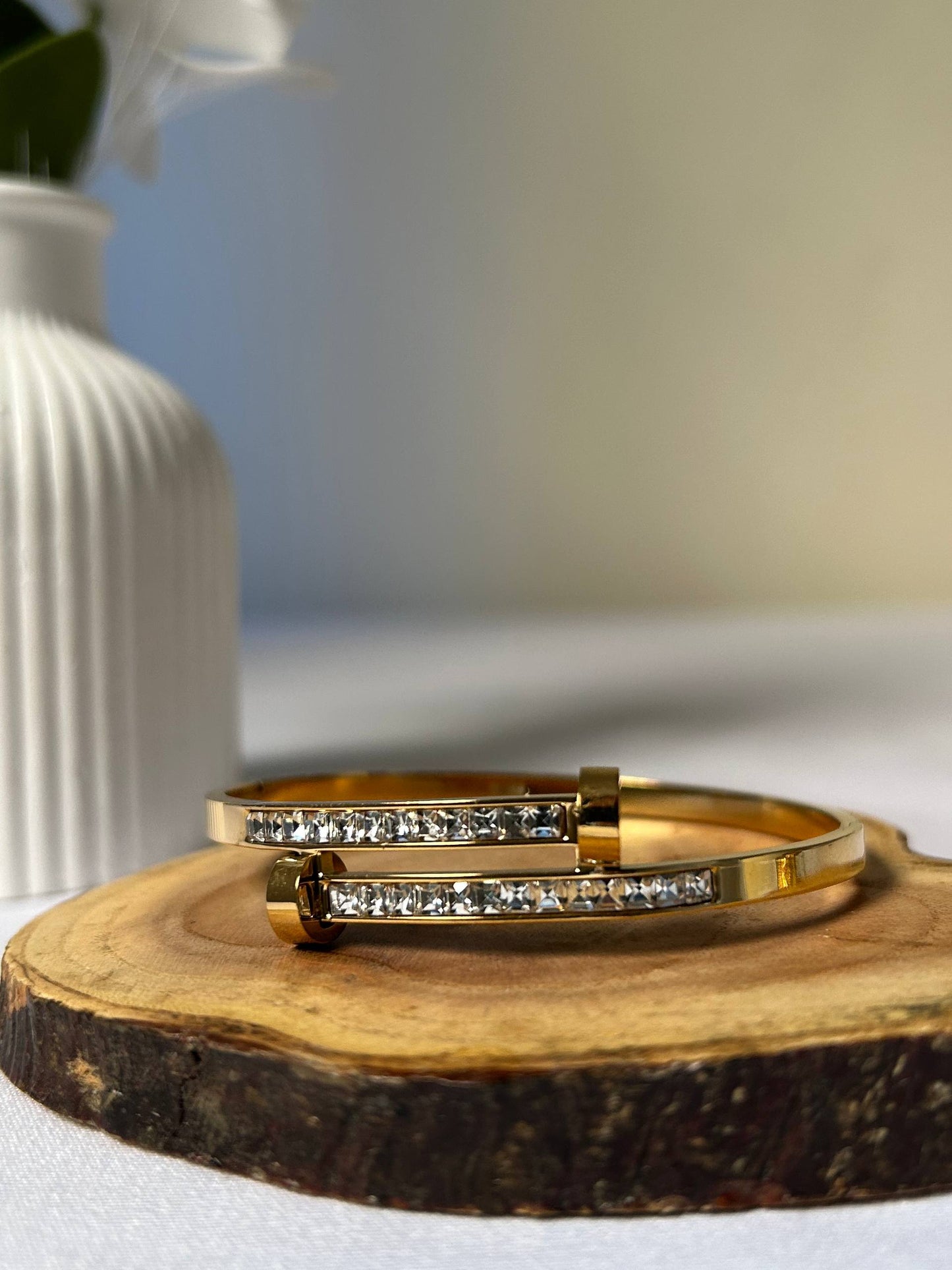 Iconic Crystal Nail Bangle