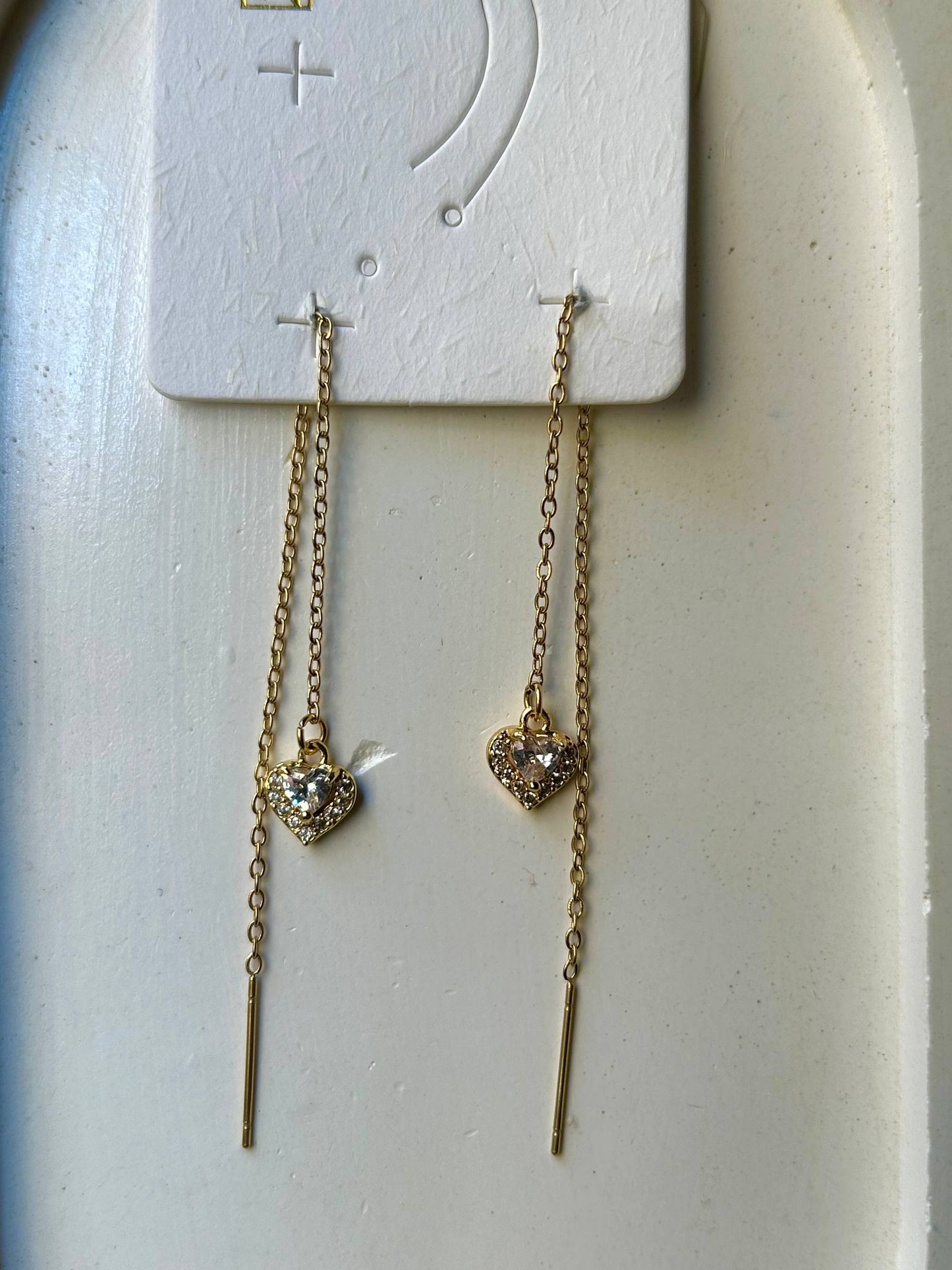 Eternal Heart Threader Earrings