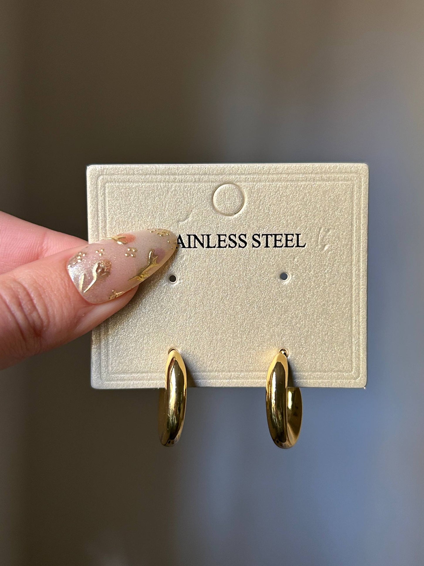 Bold Golden Crescent Hoops