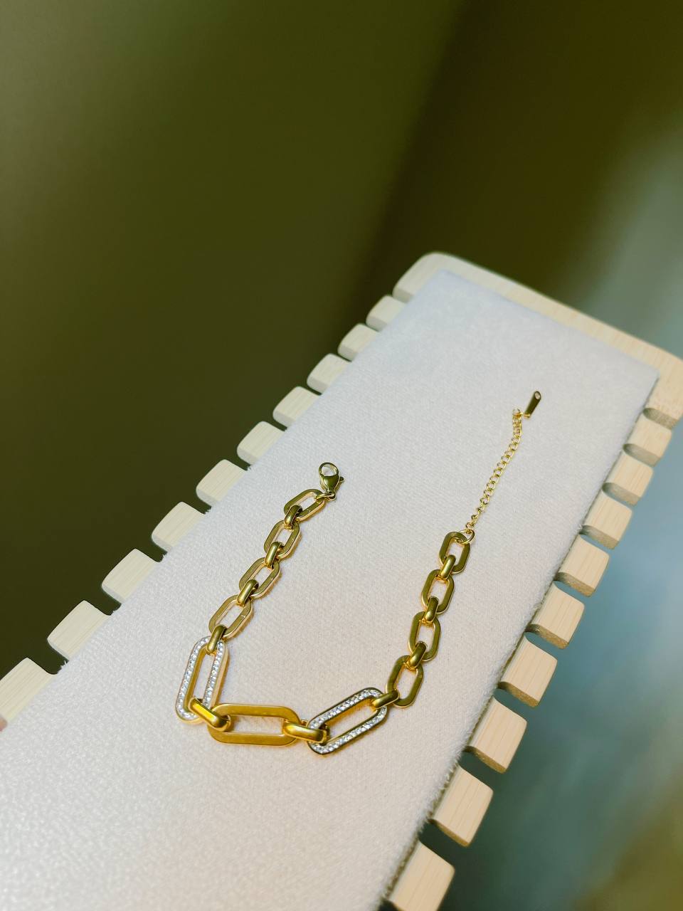 Chunky Pave Link Bracelet