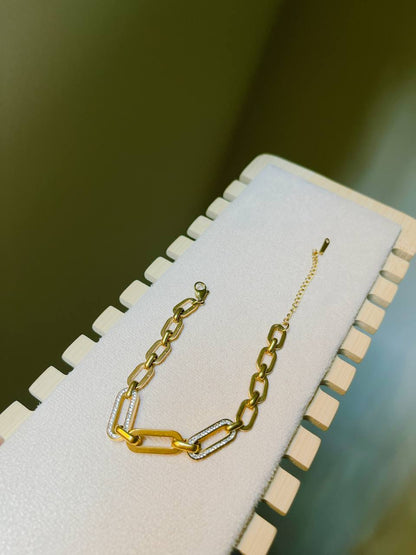 Chunky Pave Link Bracelet