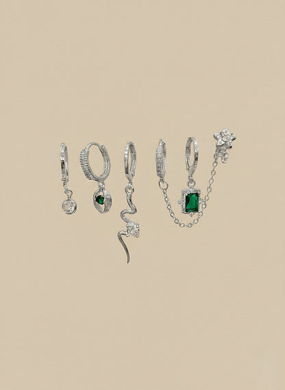 Emerald Star Platinum Set