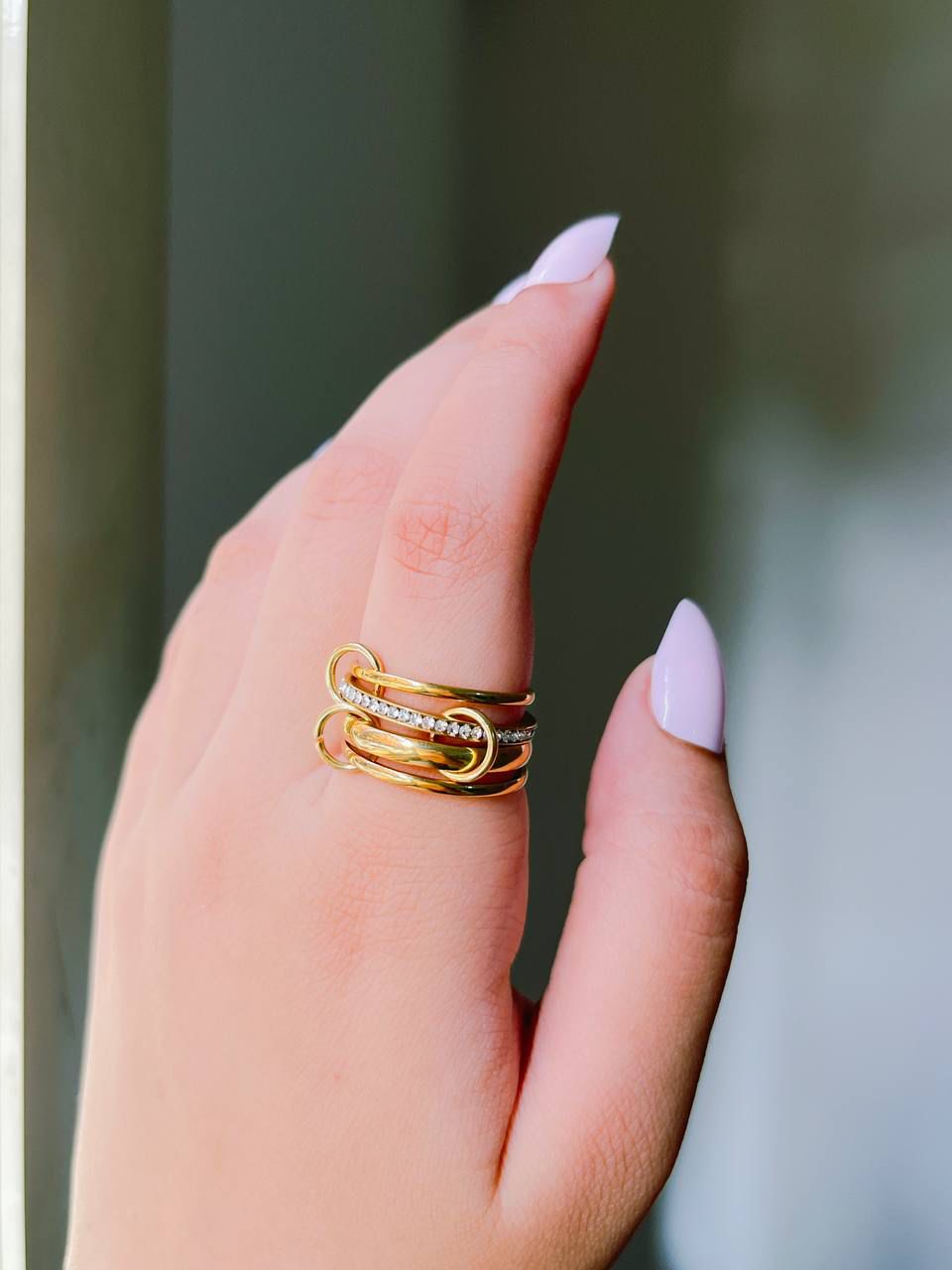 Chic Multi-Band Ring
