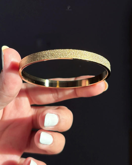 Golden Texture Bangle