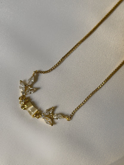 Sparkling Leaf Marquise Bracelet