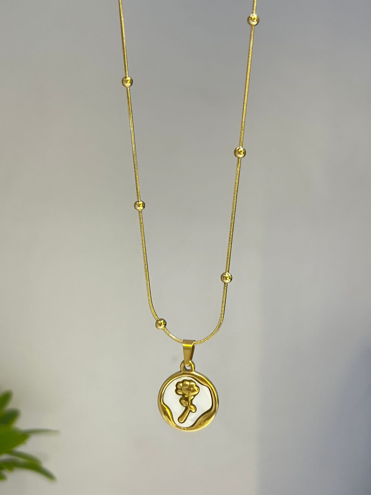 Pearl Rose Necklace