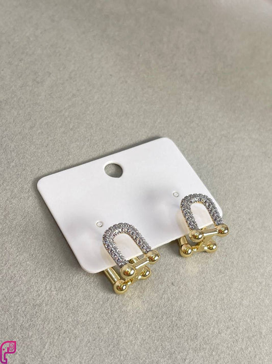 Modern U-Hoop Earrings