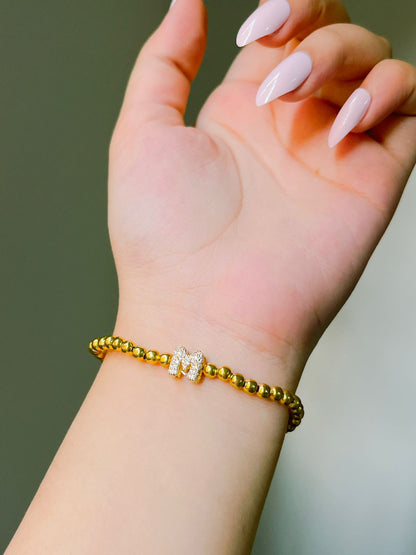 Golden Initial Bracelet