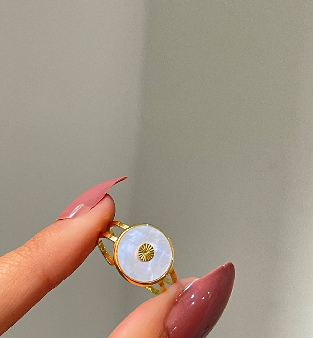 Celestial Shell Sun Ring