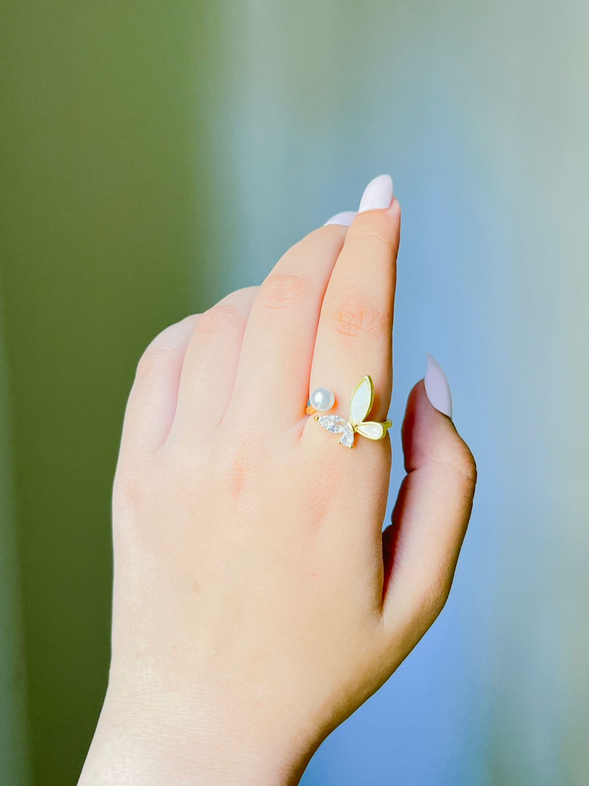 Butterfly Gem Ring
