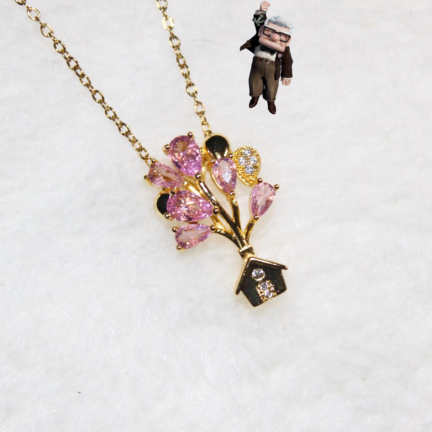 Up House Balloon Necklace