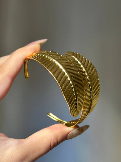 Bohemian Leaf Statement Cuff