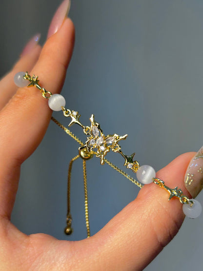Celestial Butterfly Charm Bracelet