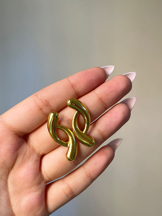 Golden Twist Earrings
