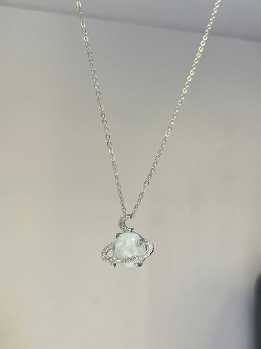 Saturn Pearl Necklace