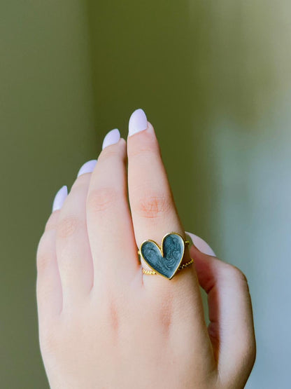 Stainless Steel Mother of Pearl Ring