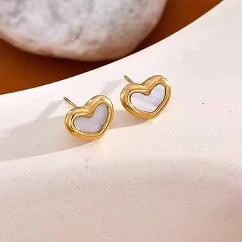 Luminous Heart Studs