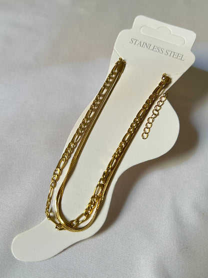 Urban Layered Duo Anklet