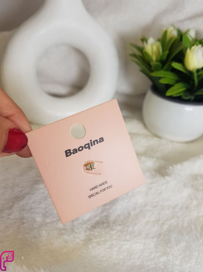 Golden Flat Back Piercings