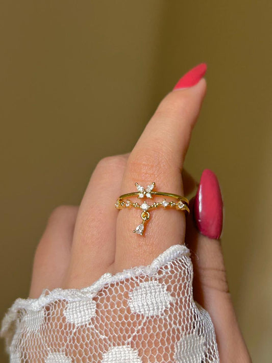 Sparkling Butterfly Double Layer