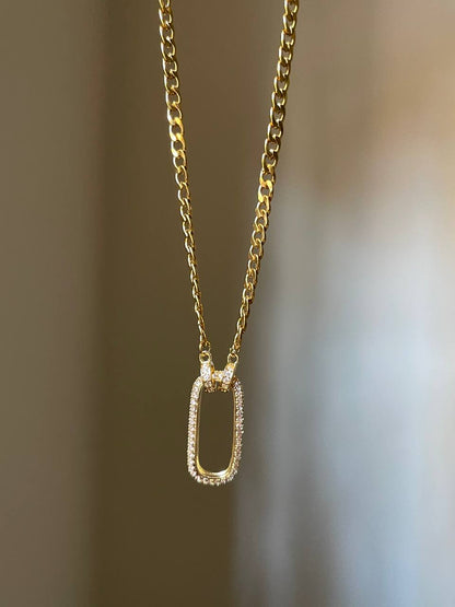 Reversible Shimmer Link Necklace