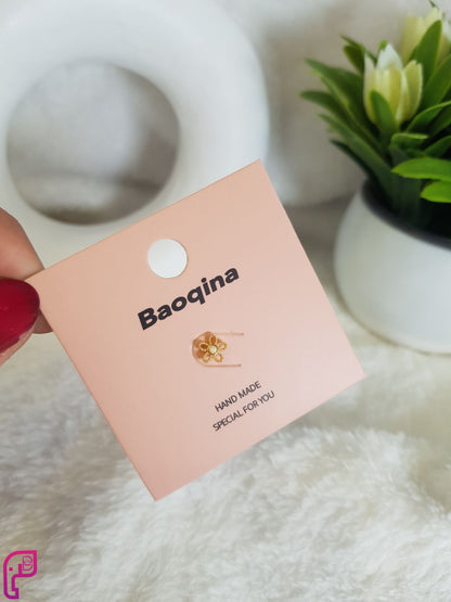 Golden Flat Back Piercings