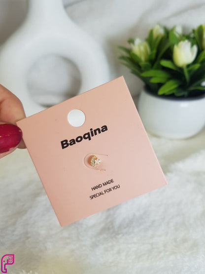 Golden Flat Back Piercings