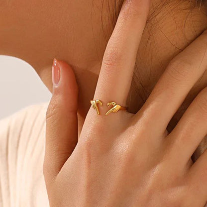 Heart Hands Ring