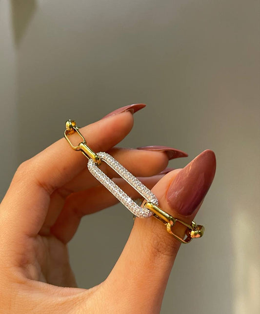 Crystal Glow Link Bracelet