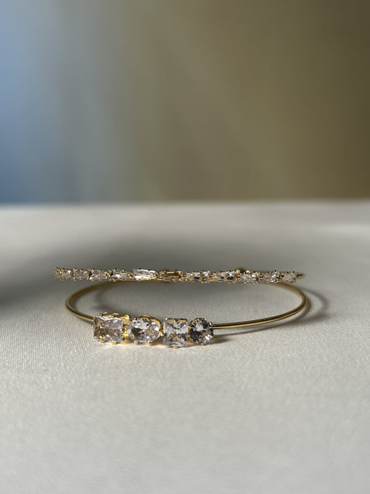 Geometric Luxe Bangle