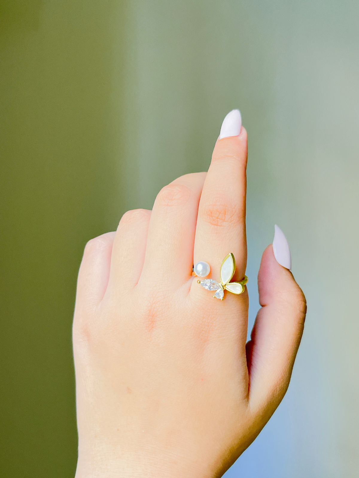 Butterfly Gem Ring