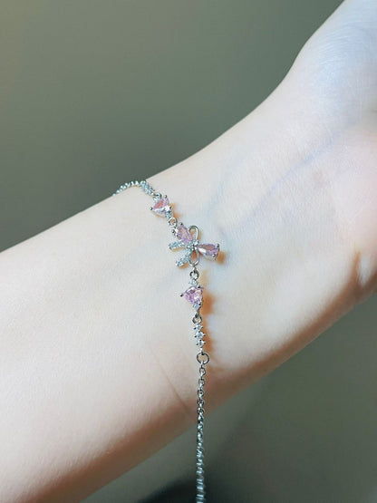 Chic Zircon Bow Bracelet