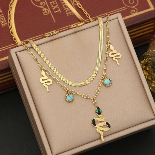 Golden Serpent Necklace