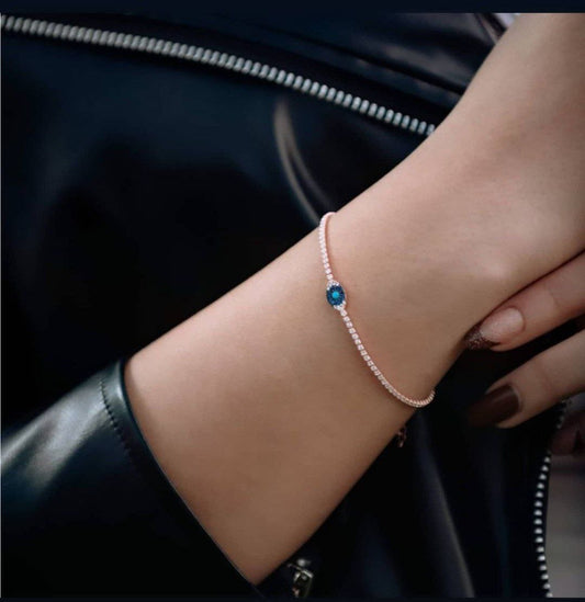 Pure Silver Eye Bracelet