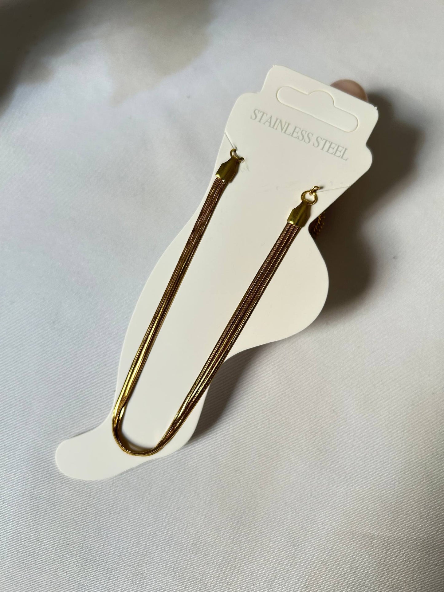 Sleek Multi-Snake Anklet