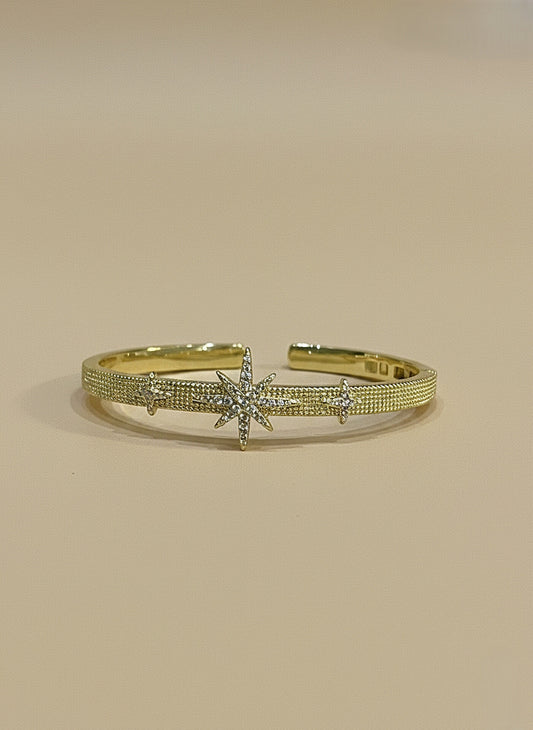 Stellar Glow Gold Cuff