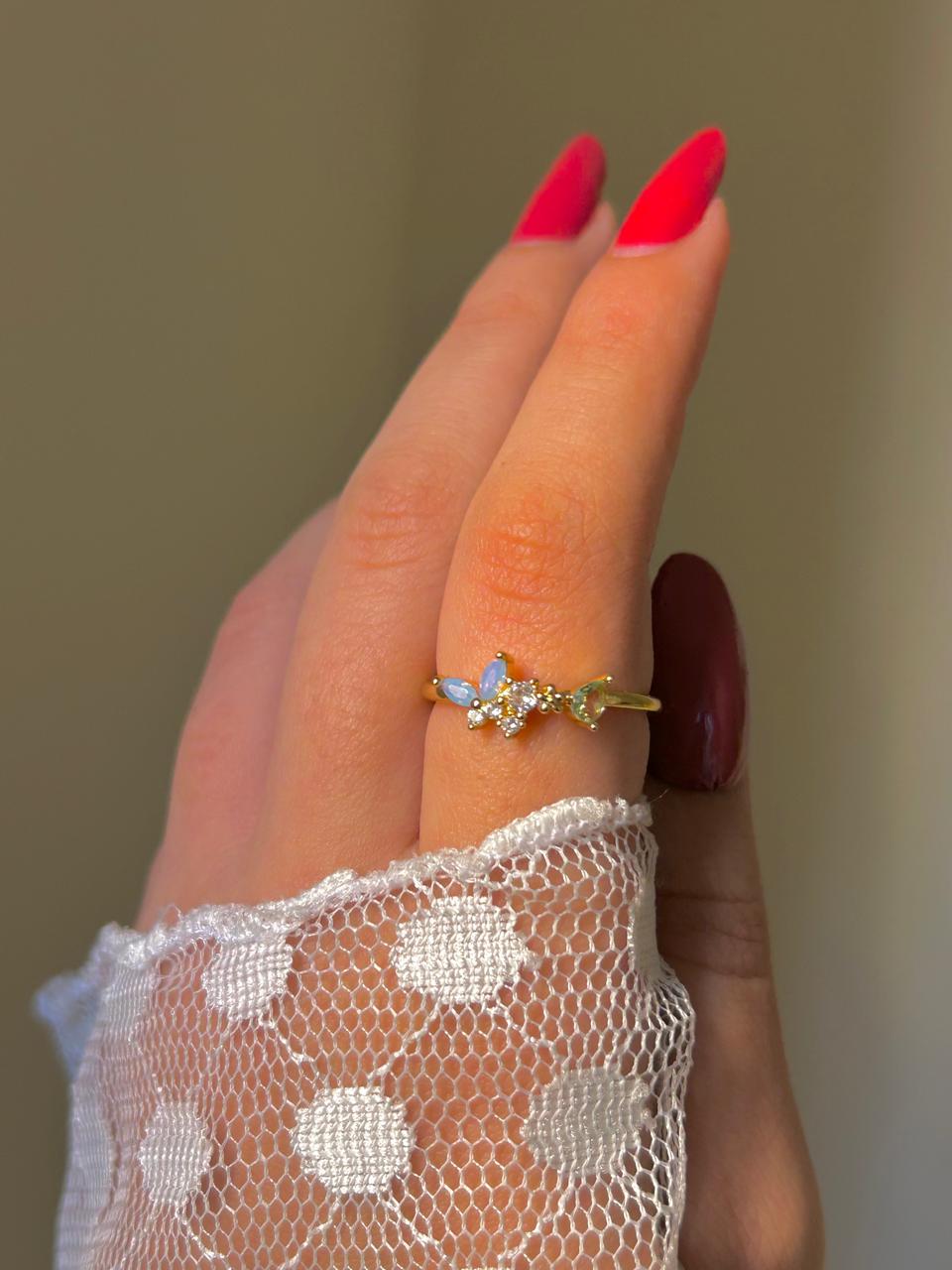 Enchanted Garden Butterfly Ring