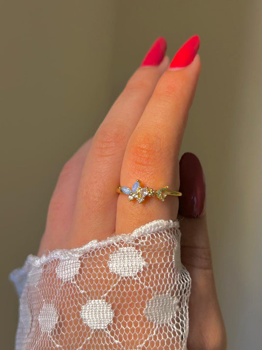 Enchanted Garden Butterfly Ring