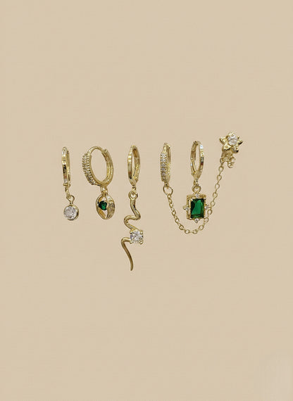 Emerald Star Platinum Set